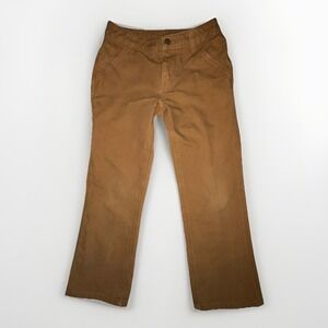 Carhartt Boys Pants‎ 10 Brown Canvas Workwear Carpenter Utility Cotton